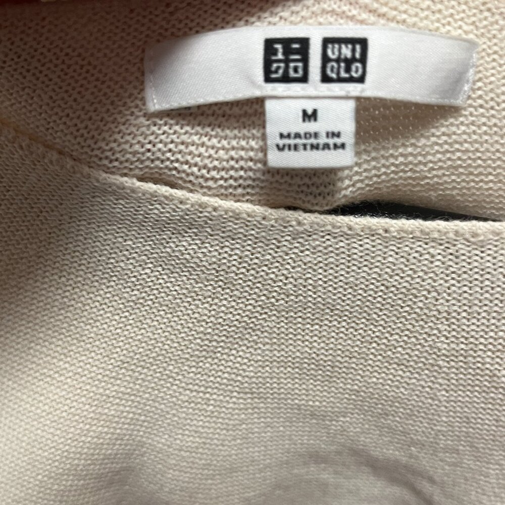 Uniqlo 3D Knit Cotton Dolman Long-Sleeve Sweater - Picture 2 of 2